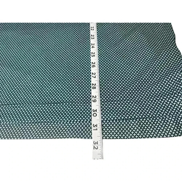 FootJoy FJ Mens Polo Shirt Size Large White Blue Geometric Athletic Fit Golf - Picture 9 of 11